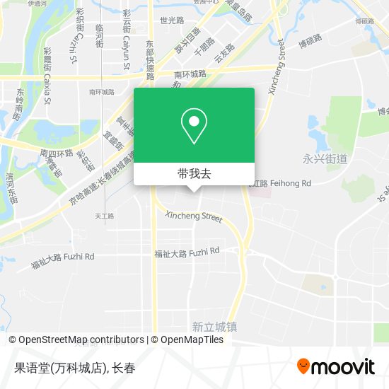 果语堂(万科城店)地图