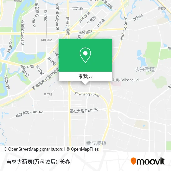 吉林大药房(万科城店)地图