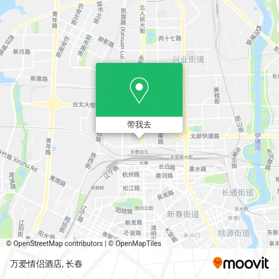 万爱情侣酒店地图