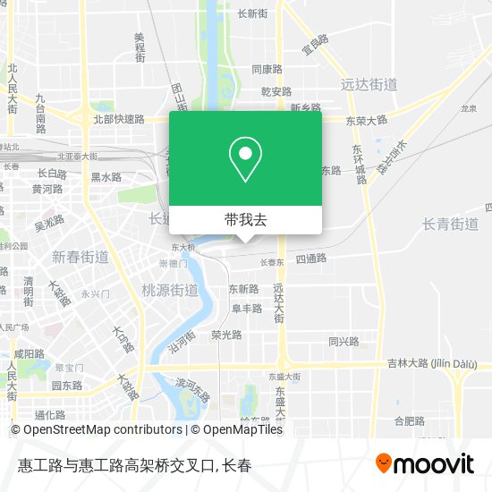 惠工路与惠工路高架桥交叉口地图