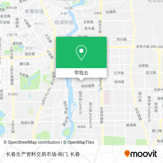 长春生产资料交易市场-南门地图