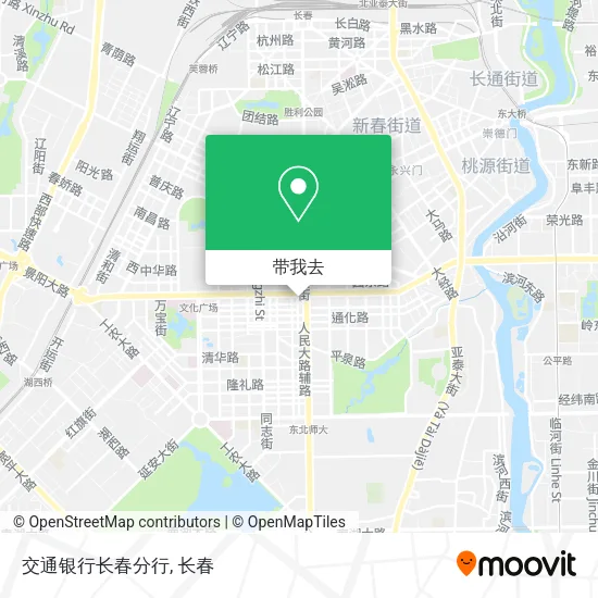 交通银行长春分行地图