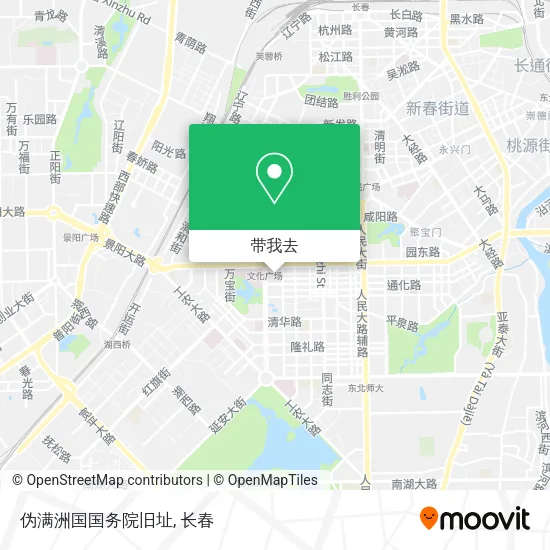 伪满洲国国务院旧址地图