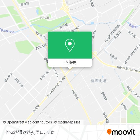 长沈路通达路交叉口地图