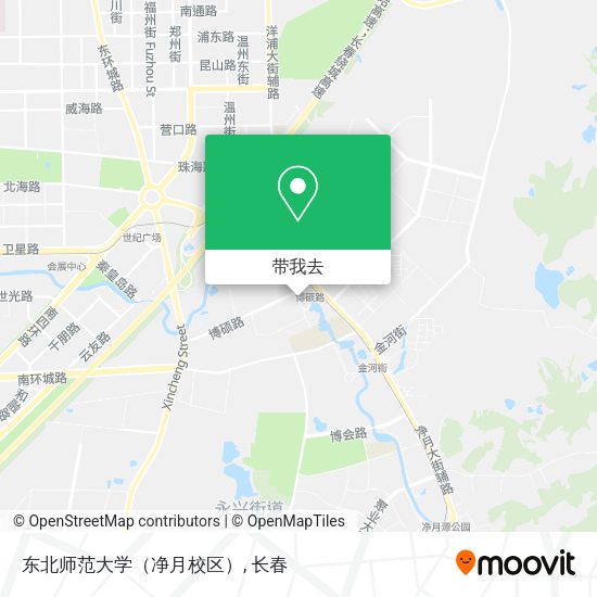 东北师范大学（净月校区）地图