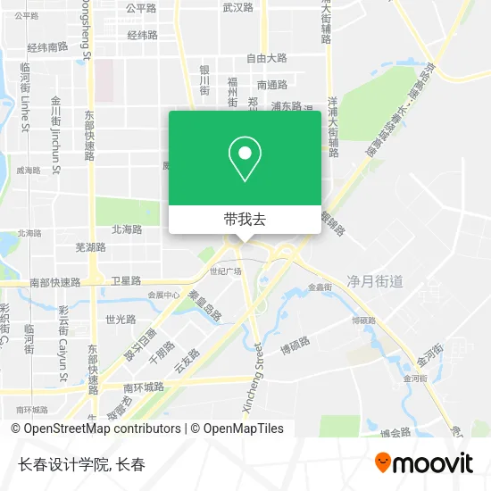 长春设计学院地图