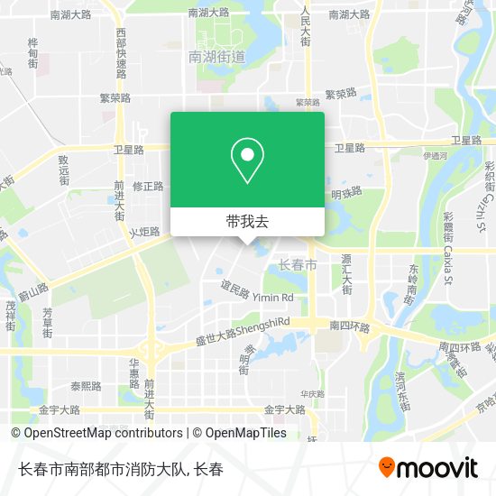 长春市南部都市消防大队地图