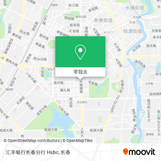 汇丰银行长春分行 Hsbc地图