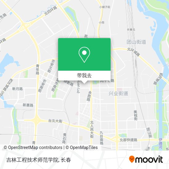 吉林工程技术师范学院地图