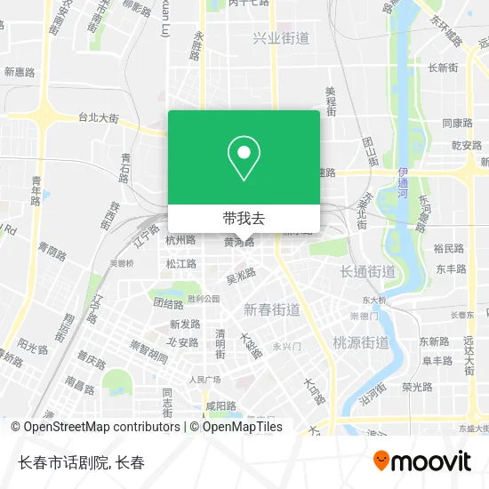长春市话剧院地图