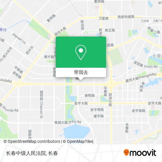 长春中级人民法院地图