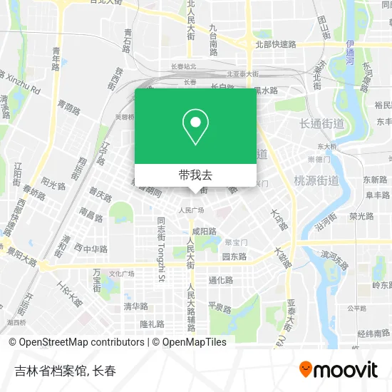 吉林省档案馆地图