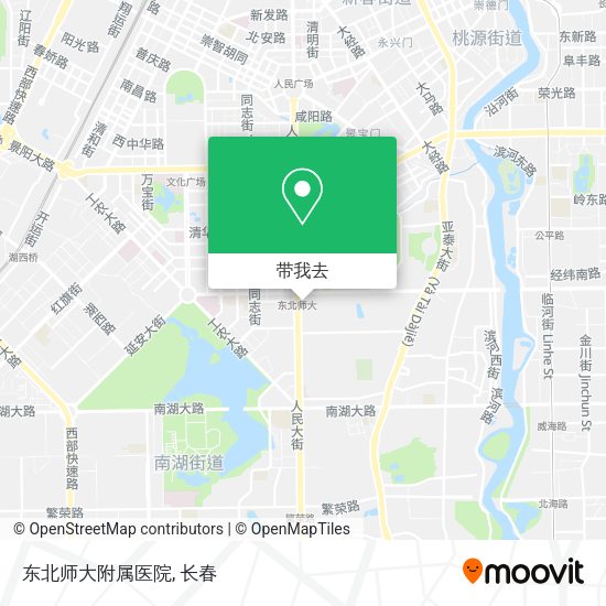 东北师大附属医院地图