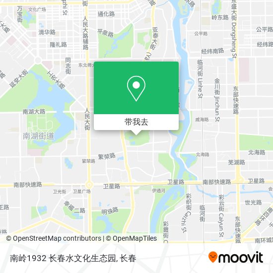 南岭1932 长春水文化生态园地图