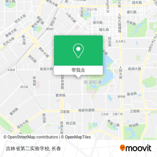 吉林省第二实验学校地图