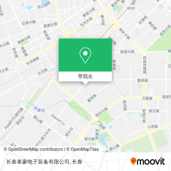 长春泰豪电子装备有限公司地图
