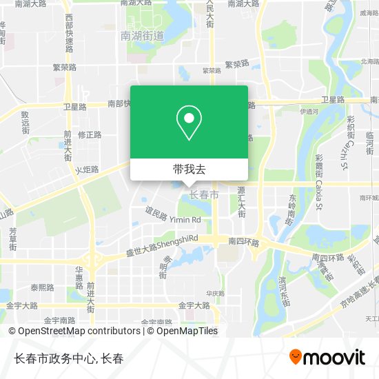 长春市政务中心地图