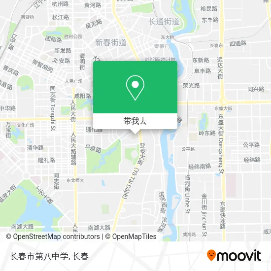 长春市第八中学地图