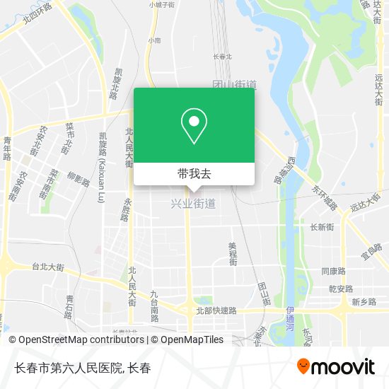 长春市第六人民医院地图