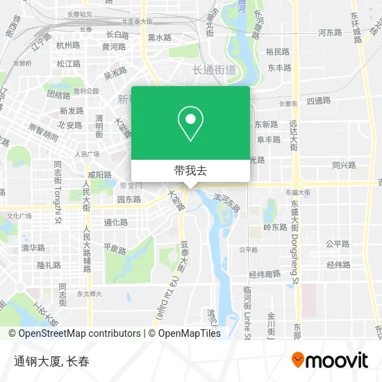 通钢大厦地图