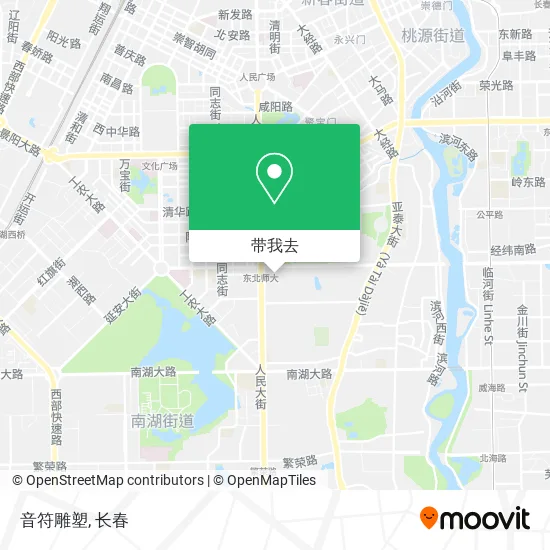 音符雕塑地图