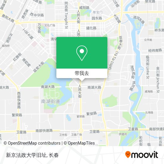 新京法政大学旧址地图