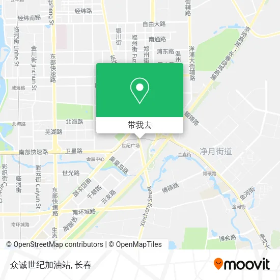 众诚世纪加油站地图