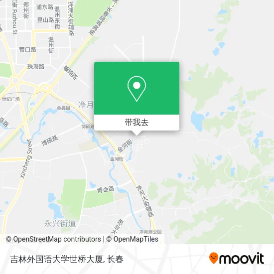 吉林外国语大学世桥大厦地图