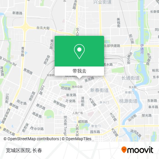 宽城区医院地图