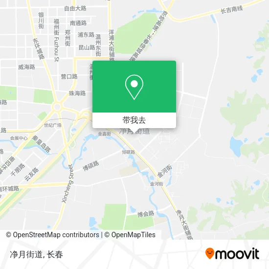 净月街道地图