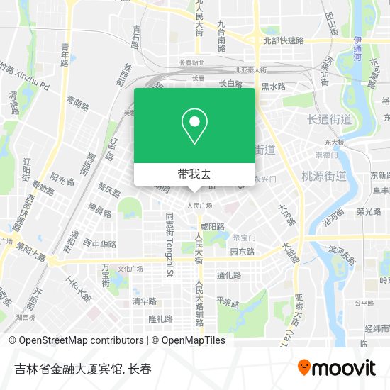 吉林省金融大厦宾馆地图