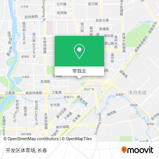 开发区体育场地图