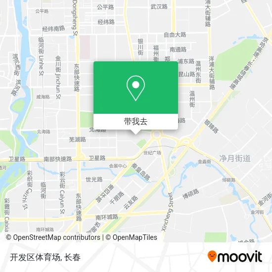 开发区体育场地图
