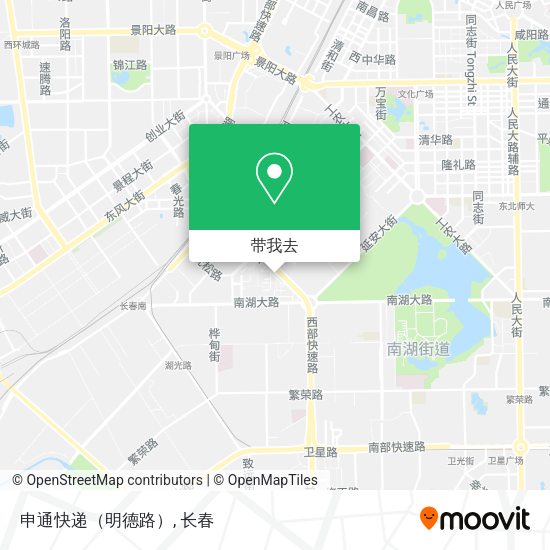 申通快递（明德路）地图