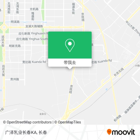 广泽乳业长春KA地图