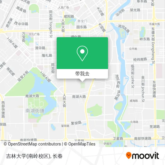 吉林大学(南岭校区)地图