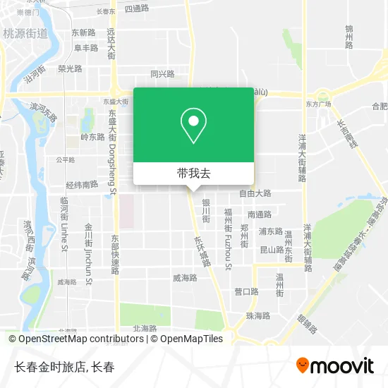 长春金时旅店地图