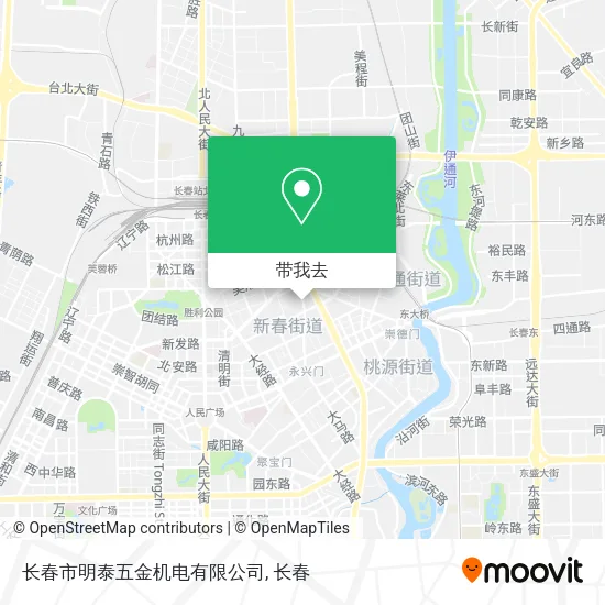 长春市明泰五金机电有限公司地图