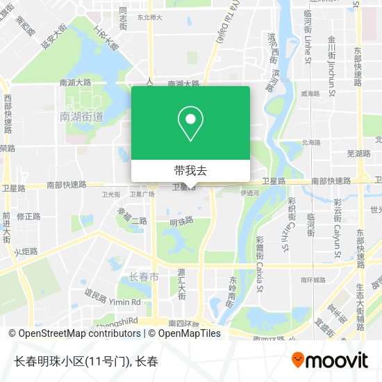 长春明珠小区(11号门)地图