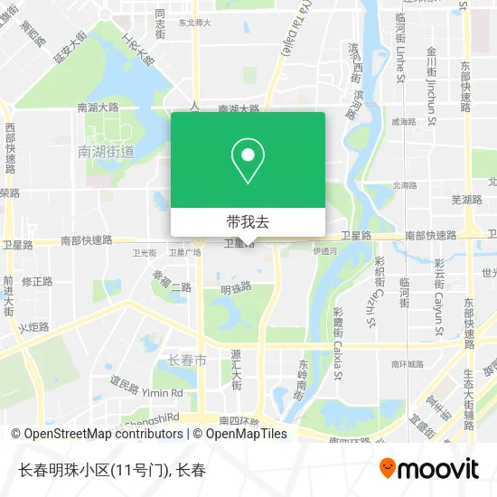 长春明珠小区(11号门)地图