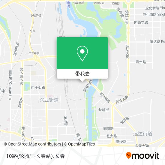10路(轮胎厂-长春站)地图
