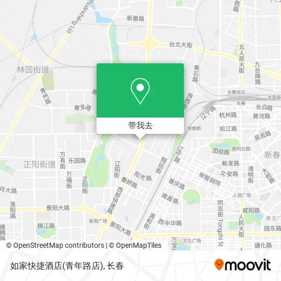 如家快捷酒店(青年路店)地图