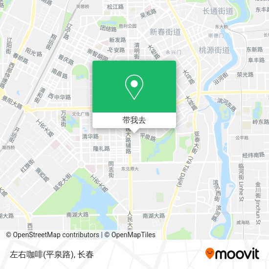 左右咖啡(平泉路)地图