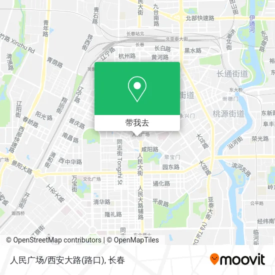 人民广场/西安大路(路口)地图
