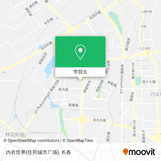 内衣世界(住邦城市广场)地图