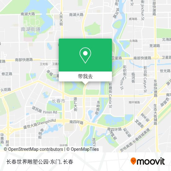 长春世界雕塑公园-东门地图