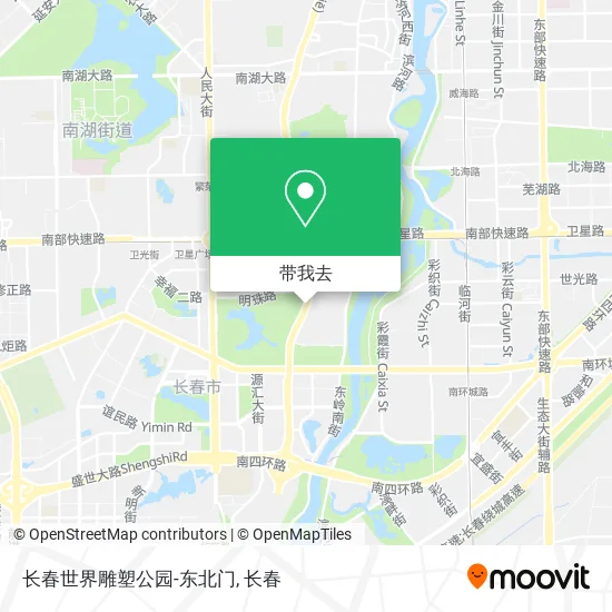 长春世界雕塑公园-东北门地图