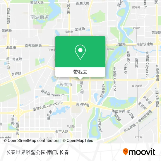 长春世界雕塑公园-南门地图
