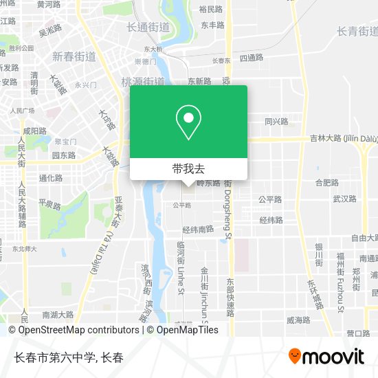 长春市第六中学地图
