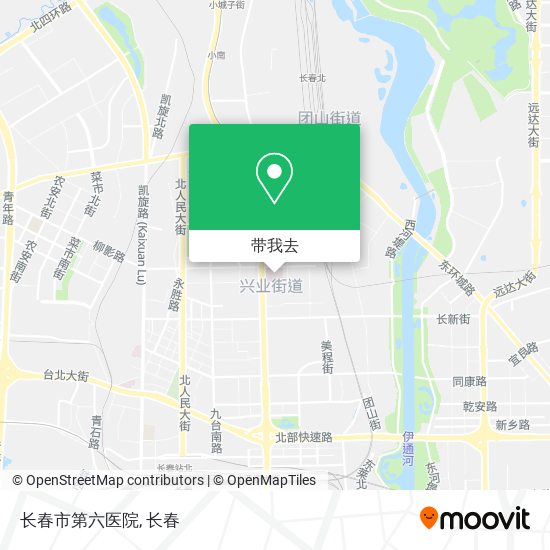 长春市第六医院地图